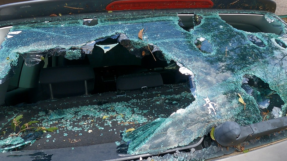 Round Rock hail Homeowners dealing with extensive hail damage