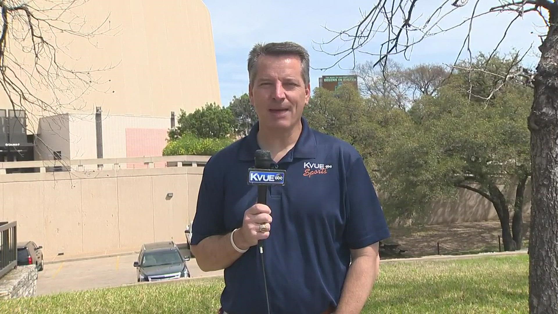 KVUE's Mike Barnes talks about the women's NCAA Tournament being in Austin at the Erwin Center.