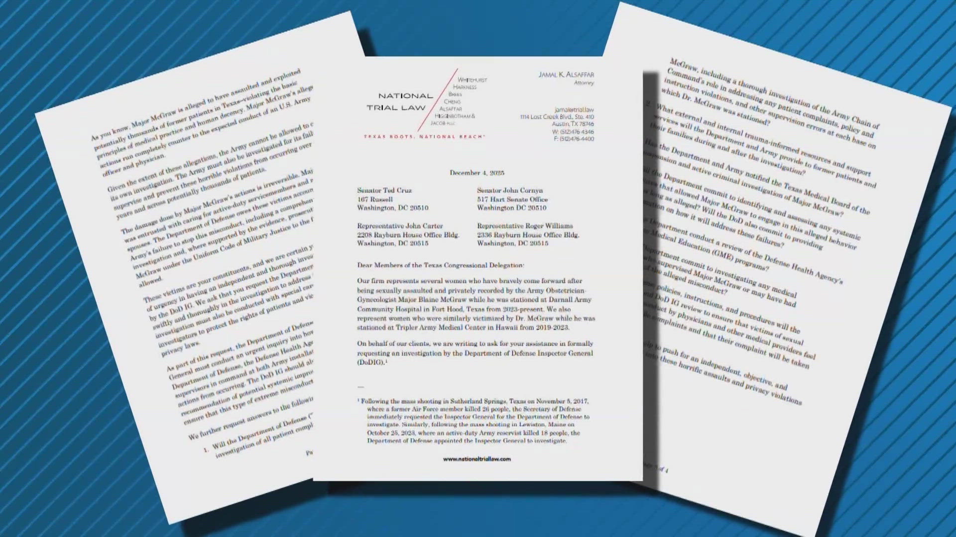 Attorneys demand DOD investigation into Fort Hood OBGYN case, outline ...