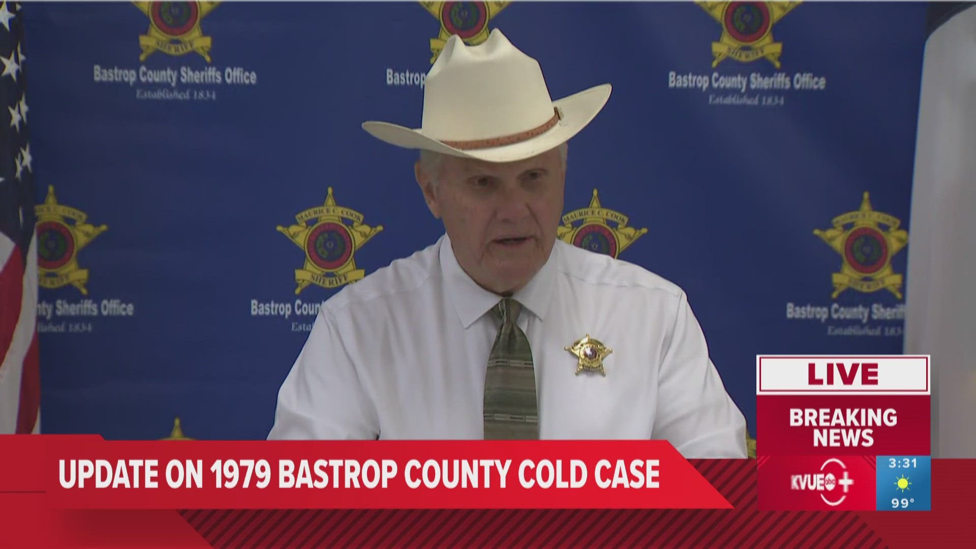 The Bastrop County Sheriff's Office is holding a press conference regarding new information in a June 21, 1979, cold case.