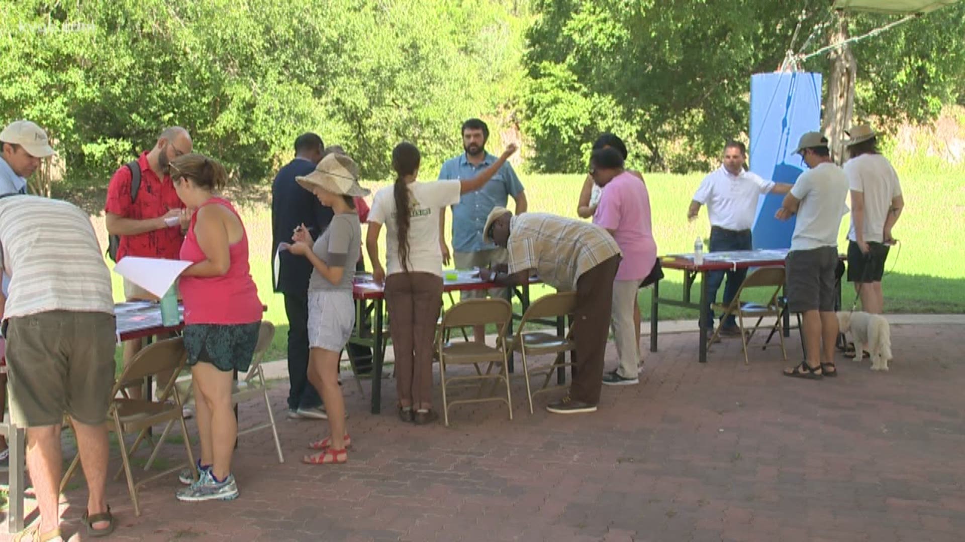 Austin's Parks and Recreation Department held an open house at Givens Park Saturday morning. The department wanted to hear from area neighbors about what improvements the 40-acre park needs.