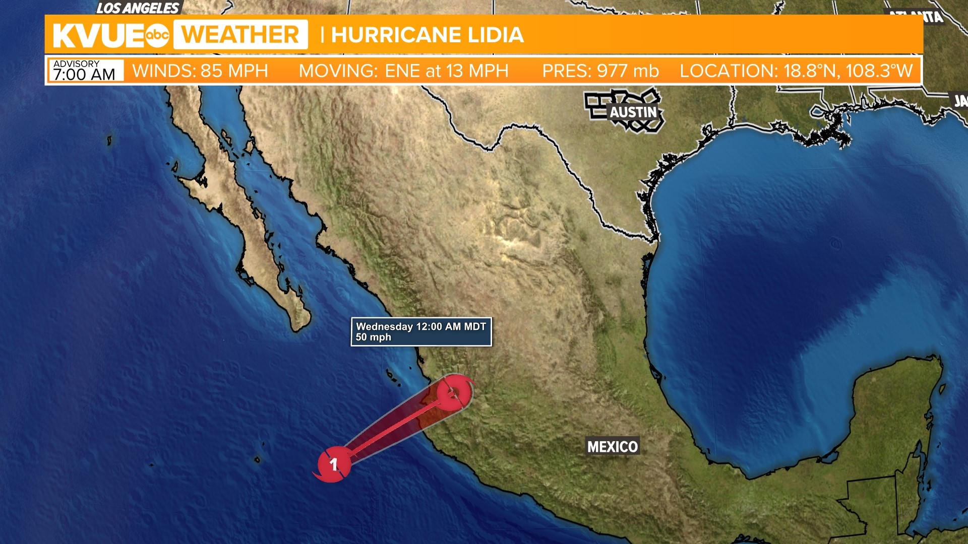 KVUE Meteorologist Shane Hinton has your morning tropics update. He's tracking Hurricane Lidia and the remnants of Max.