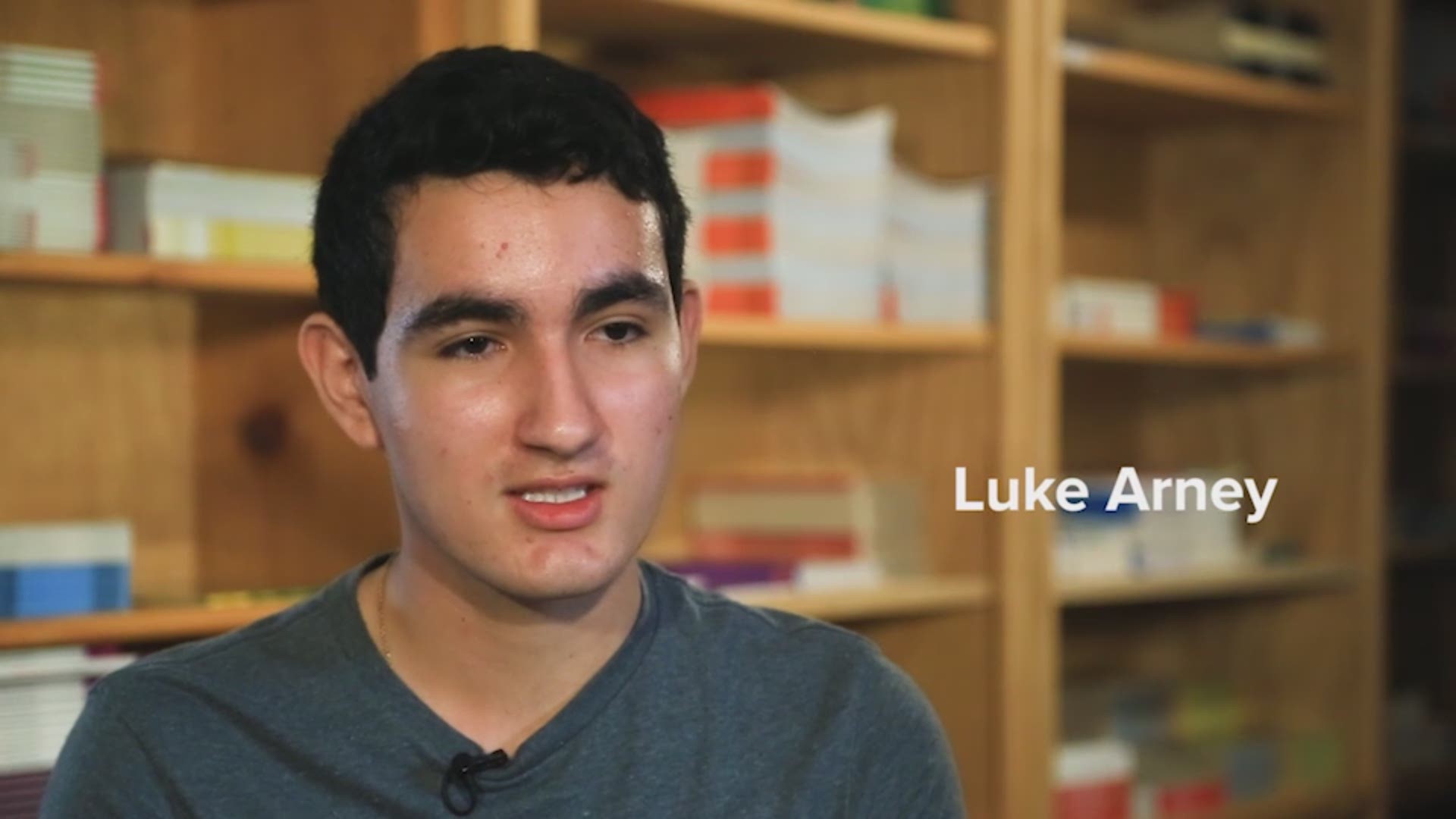 Luke Arney volunteers at Book Spring, a non-profit that aims to close the early literacy gap in Central Texas.