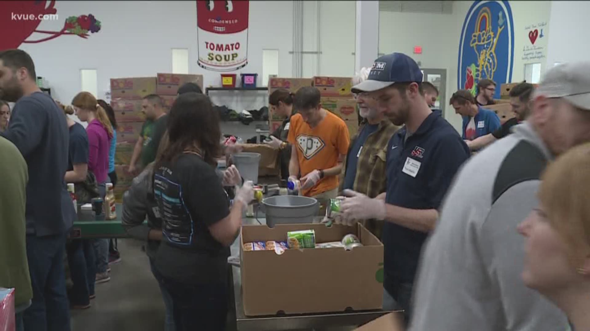 Officials with the Central Texas Food Bank are distributing food and hosting a resource fair Wednesday for furloughed employees.