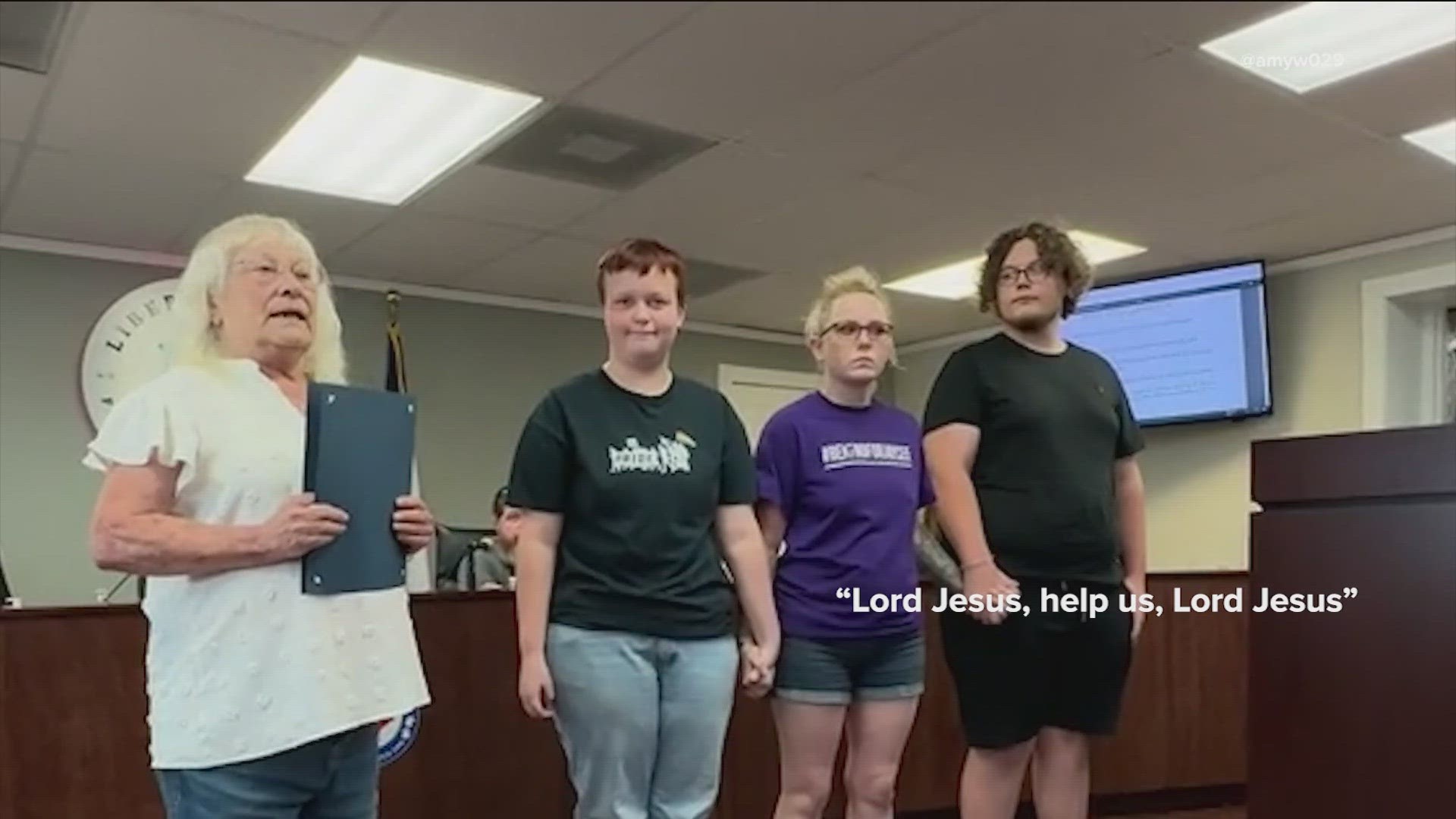 A video circulating social media shows the mayor of Liberty Hill getting heckled during a public gathering where she declared June as Pride Month for the city.