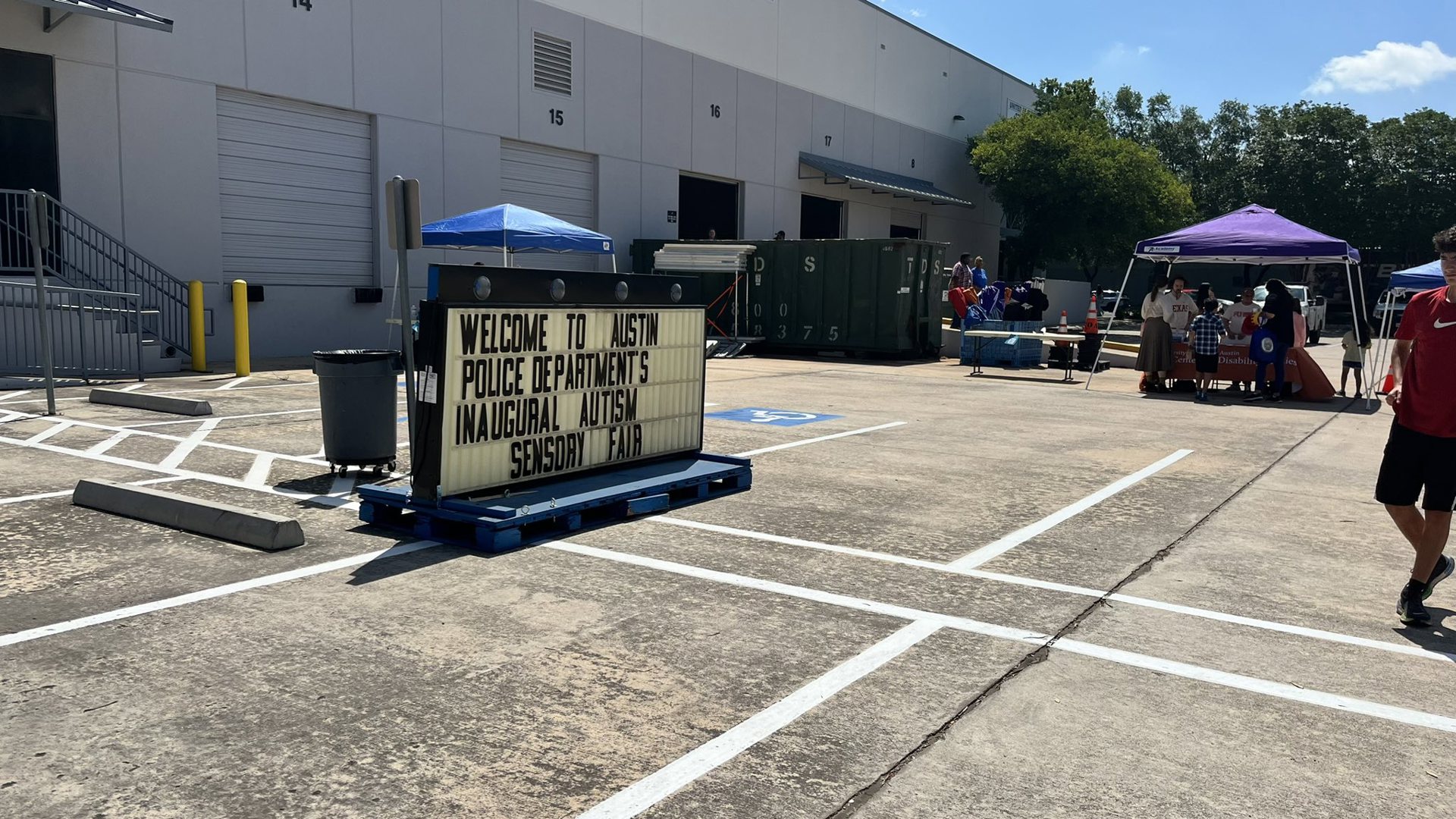 There were demonstrations from first responders to go over what an encounter with them could be like for people on the autism spectrum.