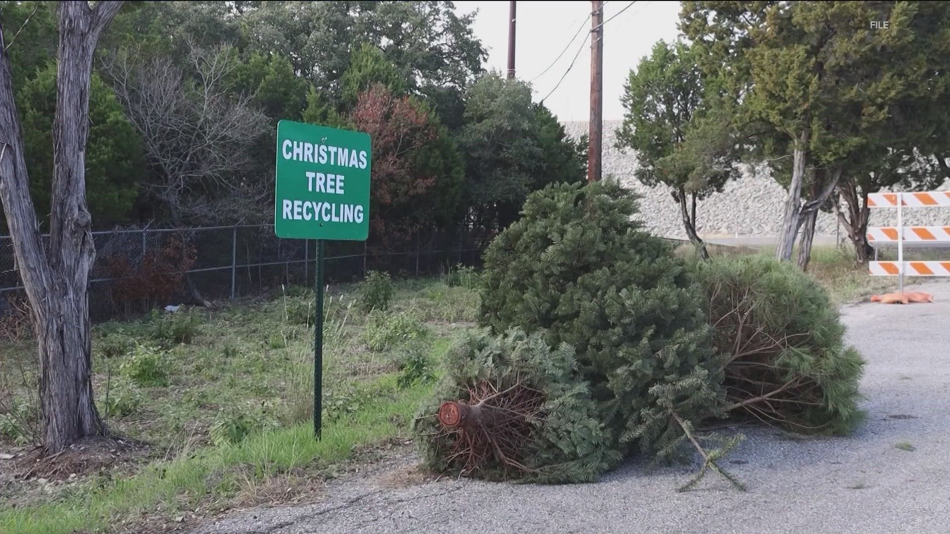 Austin Parks and Recreation and Austin Resource Recovery will host three tree recycling events where anyone can bring their tree for repurposing.