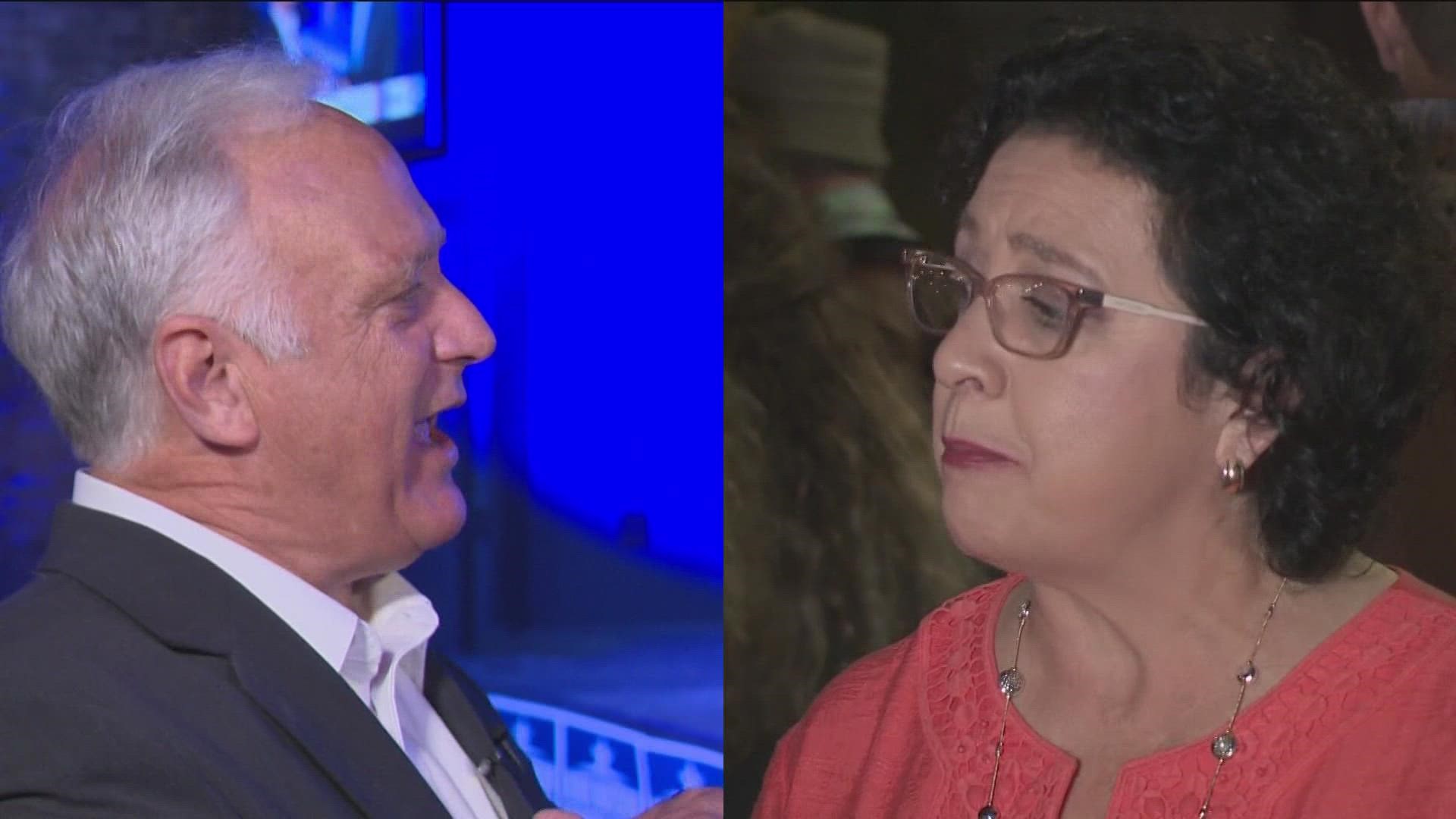 No mayoral candidates earned more than 50% of the vote, so the contest is going to a runoff between State Rep. Celia Israel and former Austin mayor Kirk Watson.