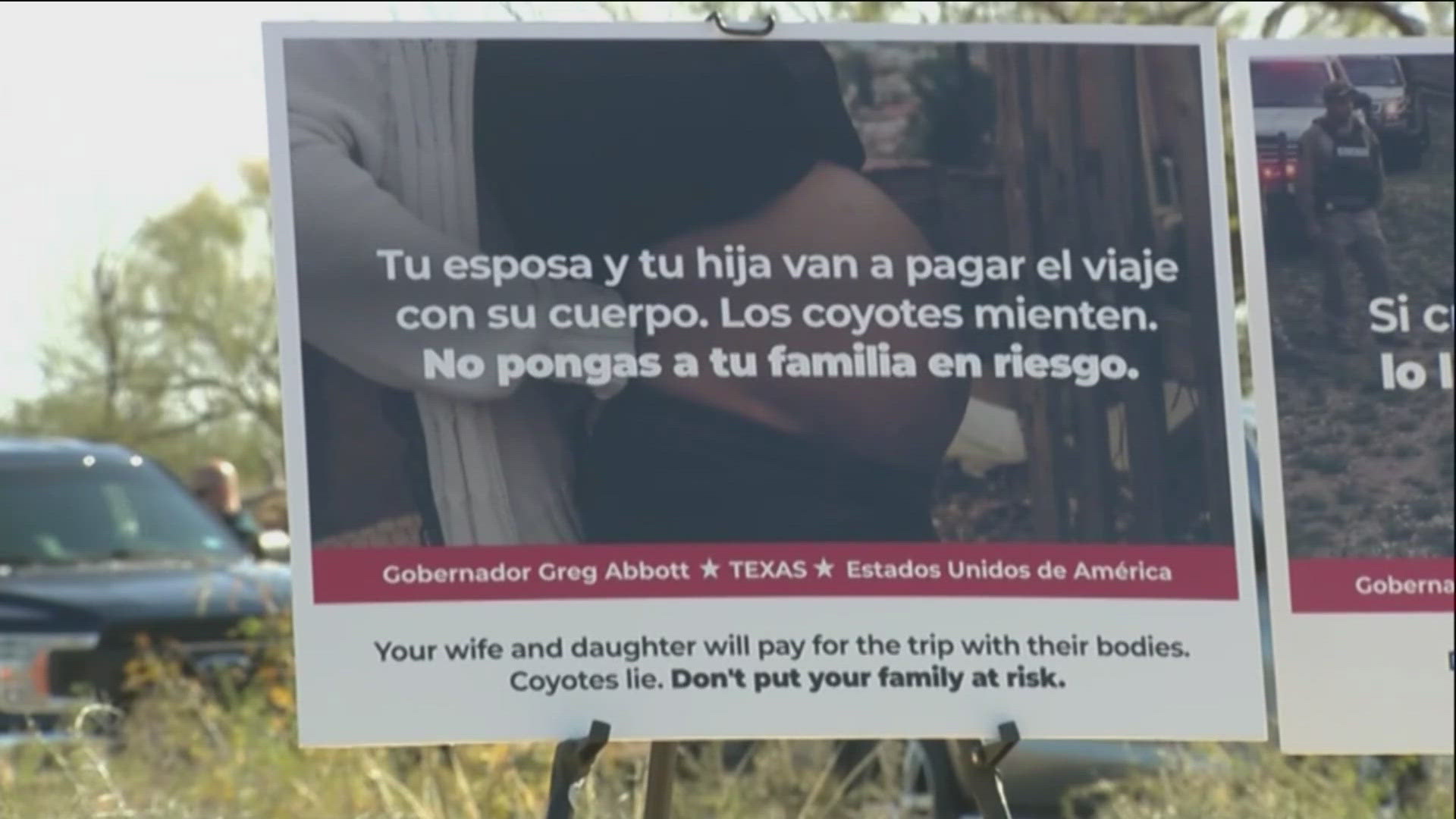 Texas' new billboard campaign warns migrants about risks of crossing ...