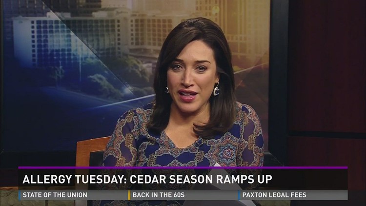 Allergy Tuesday: Cedar season ramps up