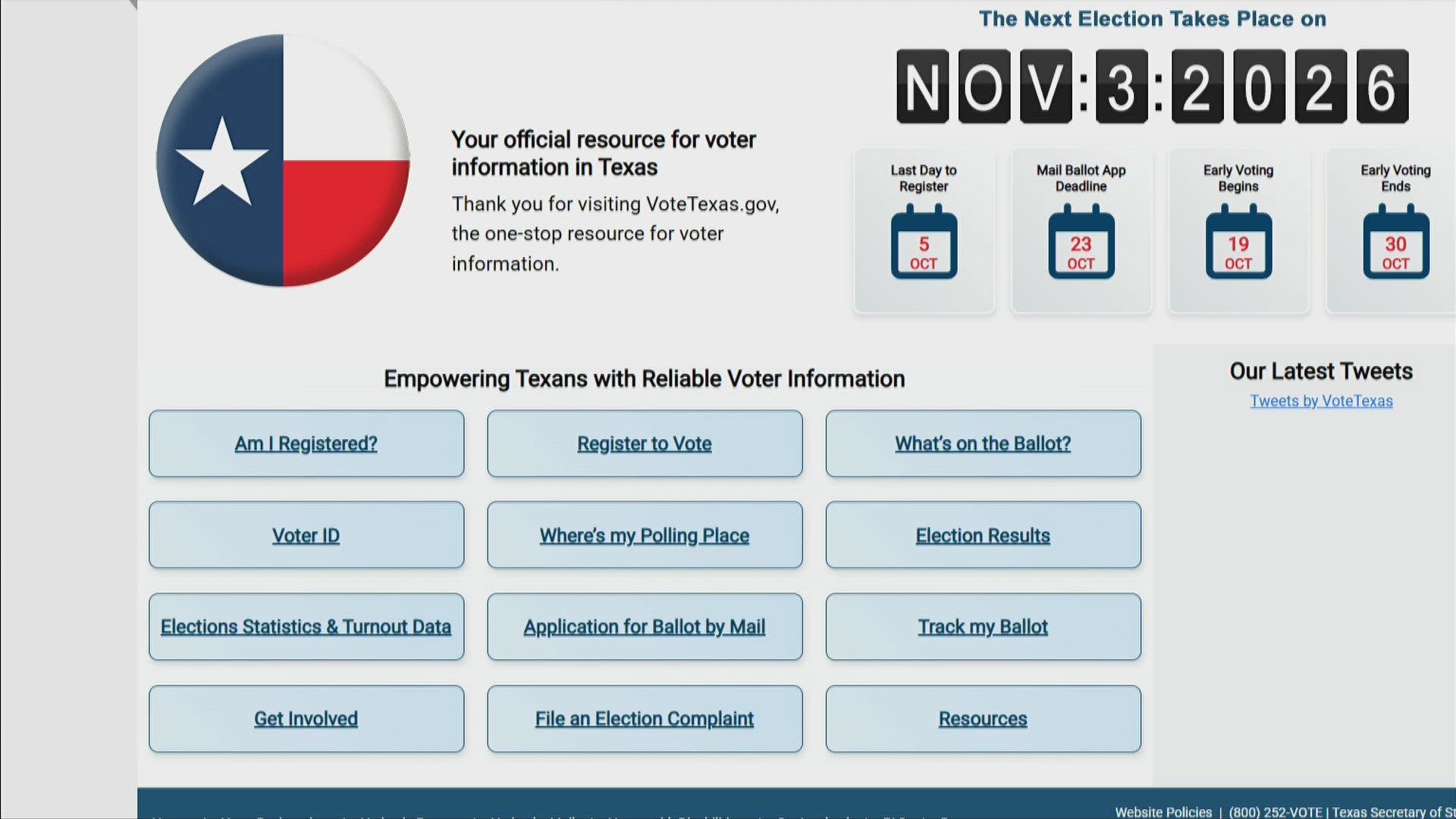 Pattern Aba Example Texas Secretary of State's Office resolves voter website issues | kvue.com