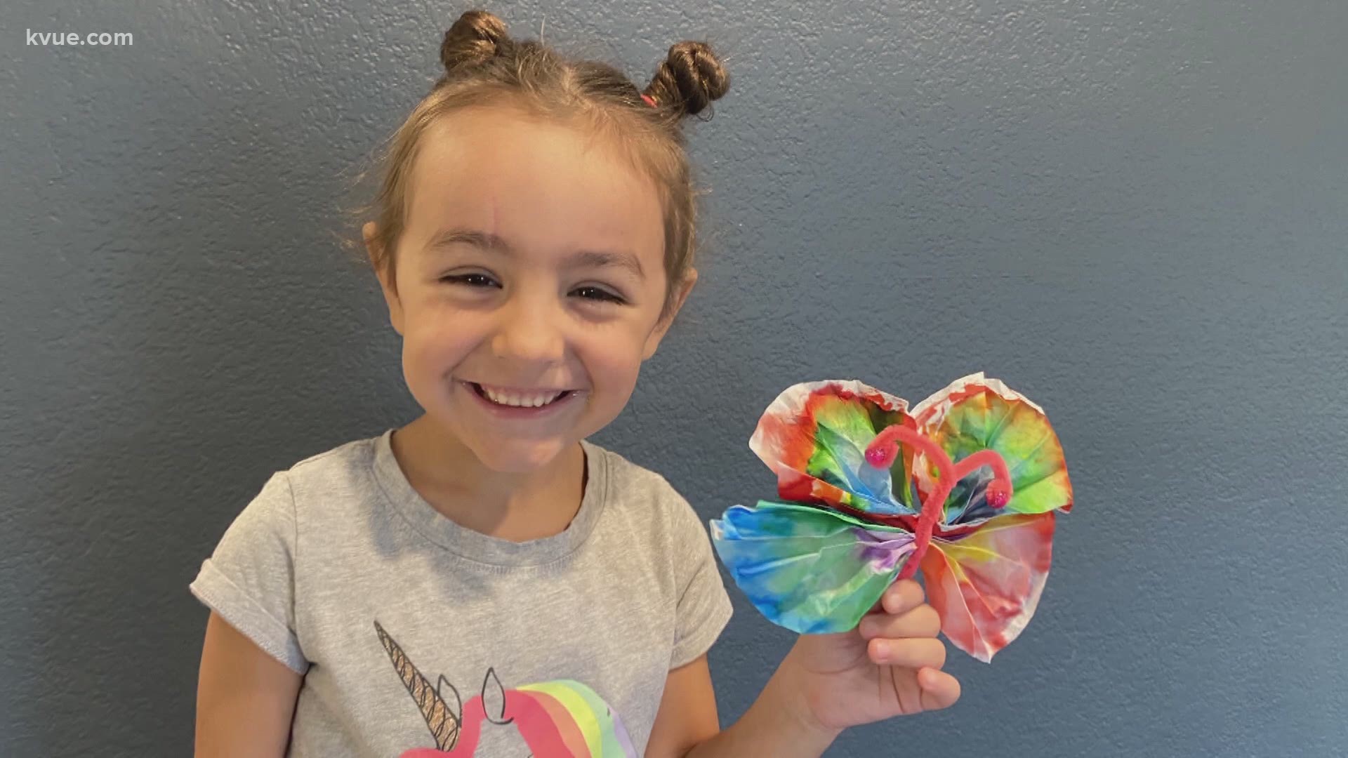 Cultural Reporter Brittany Flowers and her daughter have been teaching us crafts to keep kids busy. This week, they made coffee filter butterflies.