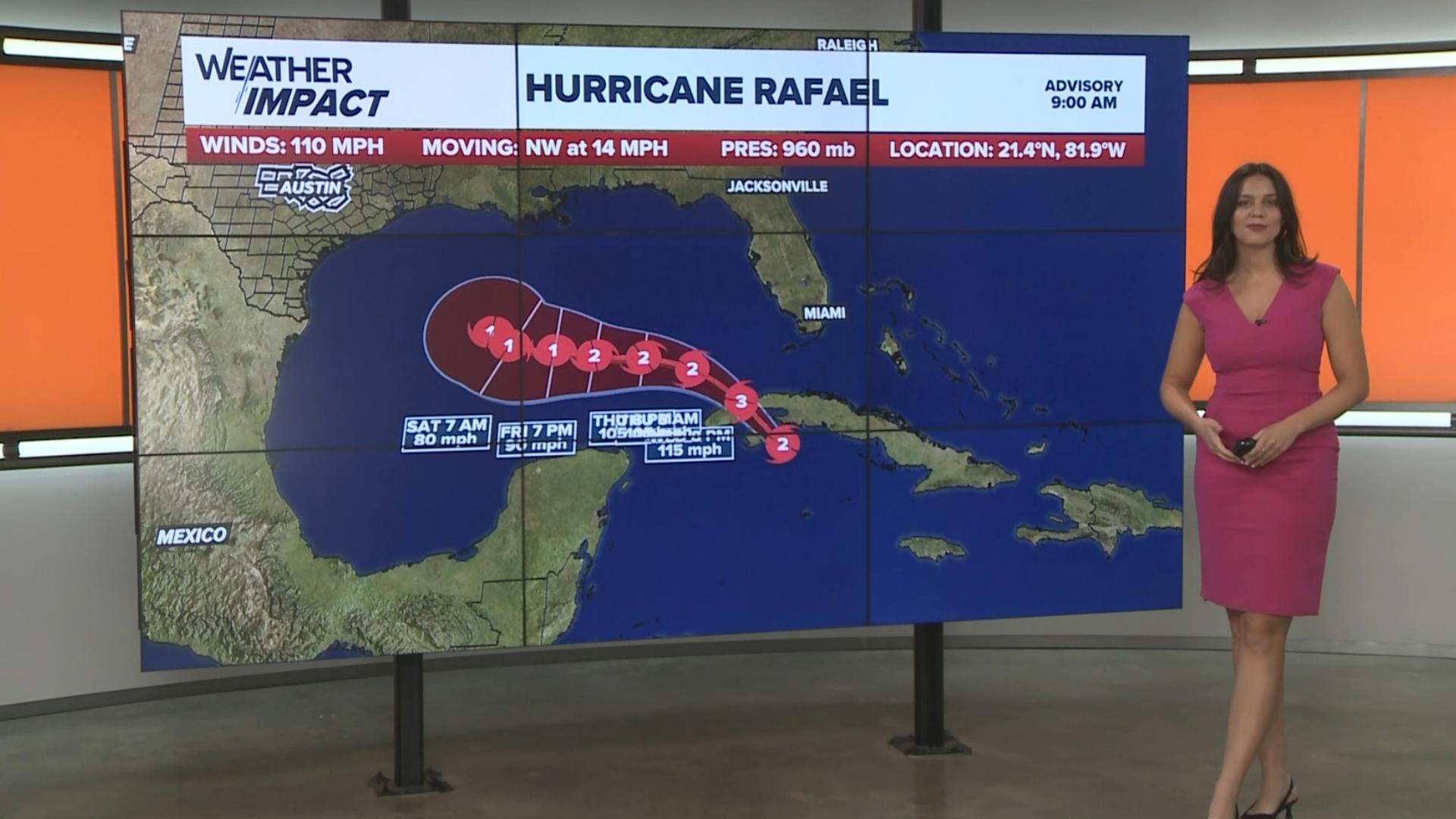 KVUE Meteorologist Grace Thornton has your Nov. 6 morning tropics update. She's tracking the latest on Hurricane Rafael.