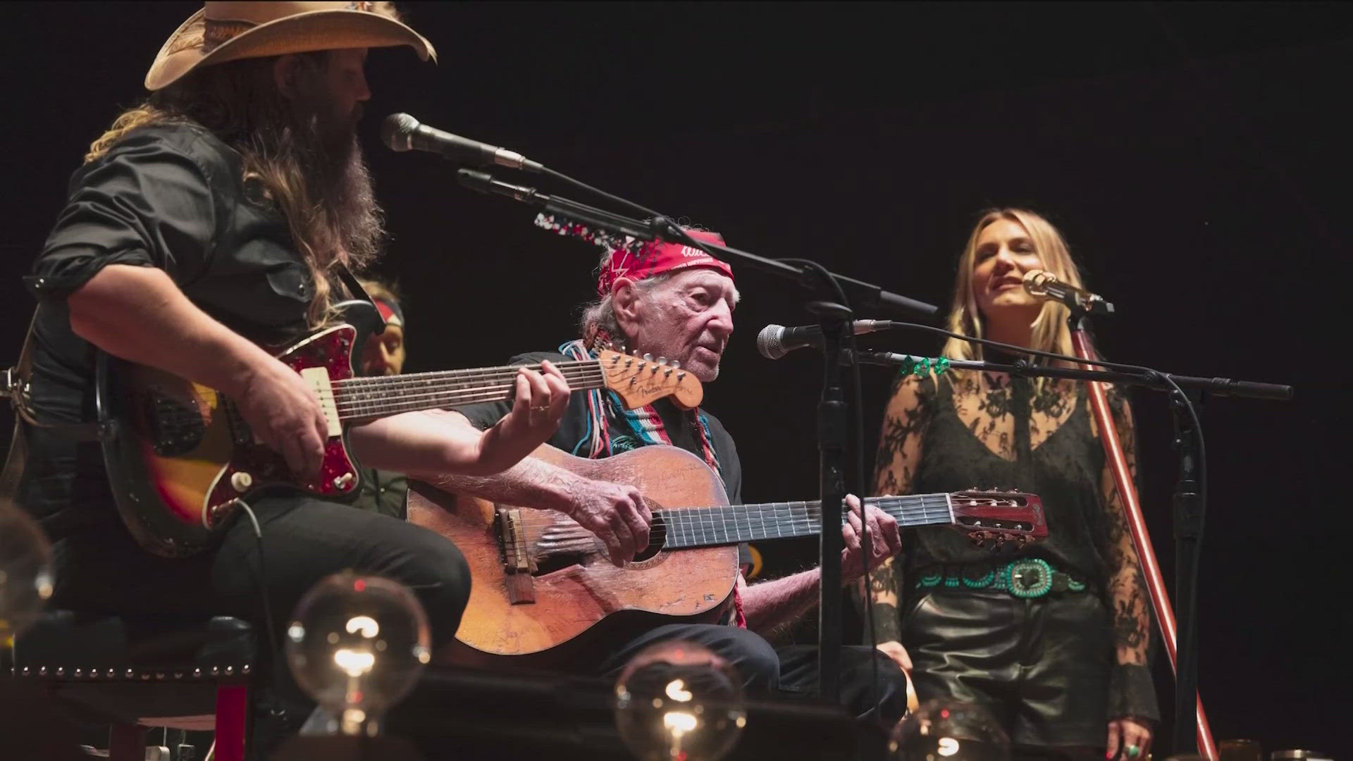 Dozens of performers hit the stages on Friday, including a surprise performance by Willie Nelson. He appeared on stage with Chris Stapleton.