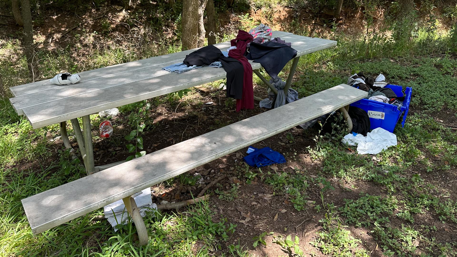 Concerns over homeless camp near Austin senior living facility