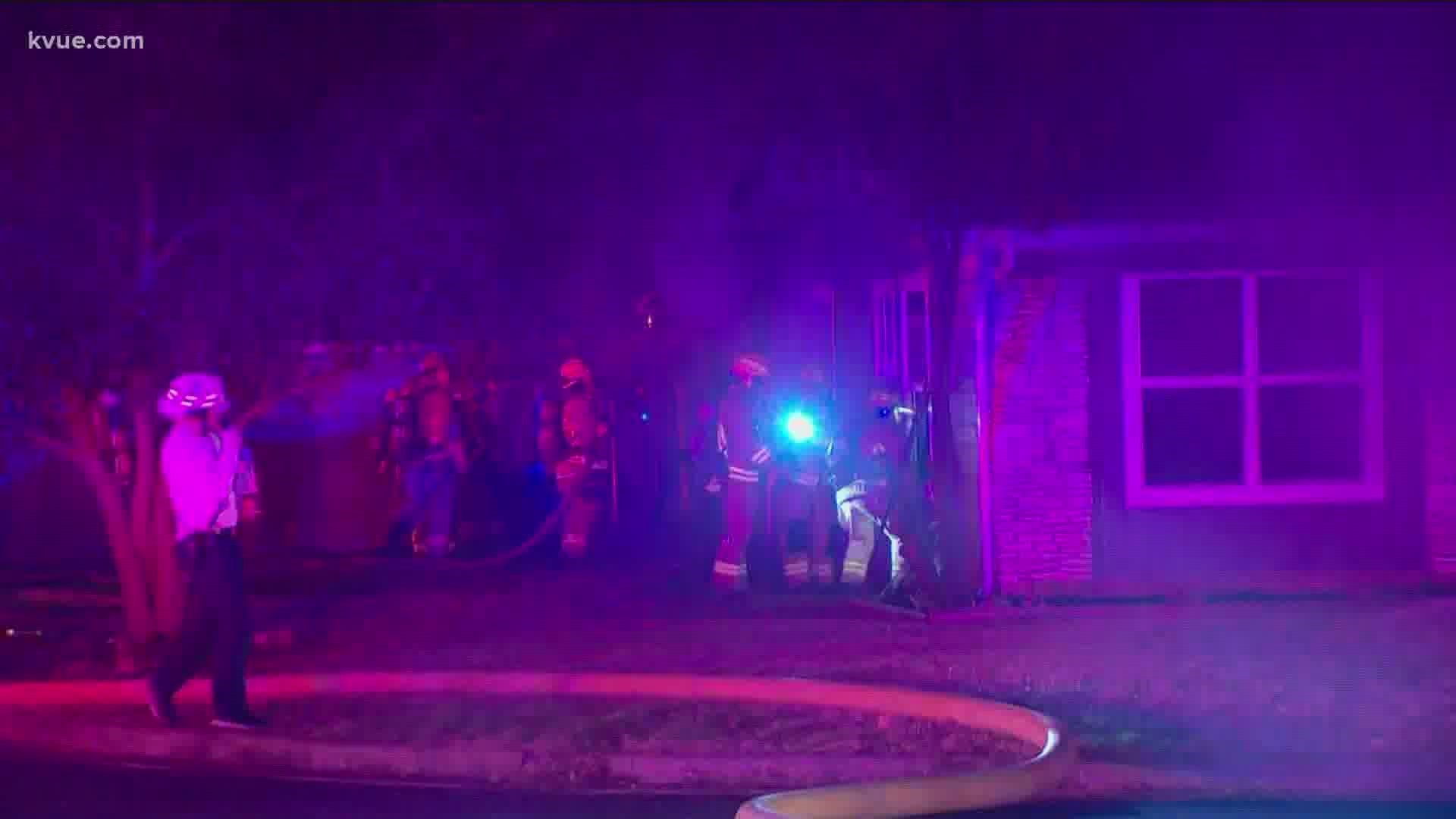 Firefighters responded to the fire on Green Forest Drive just after 2 a.m. Friday.