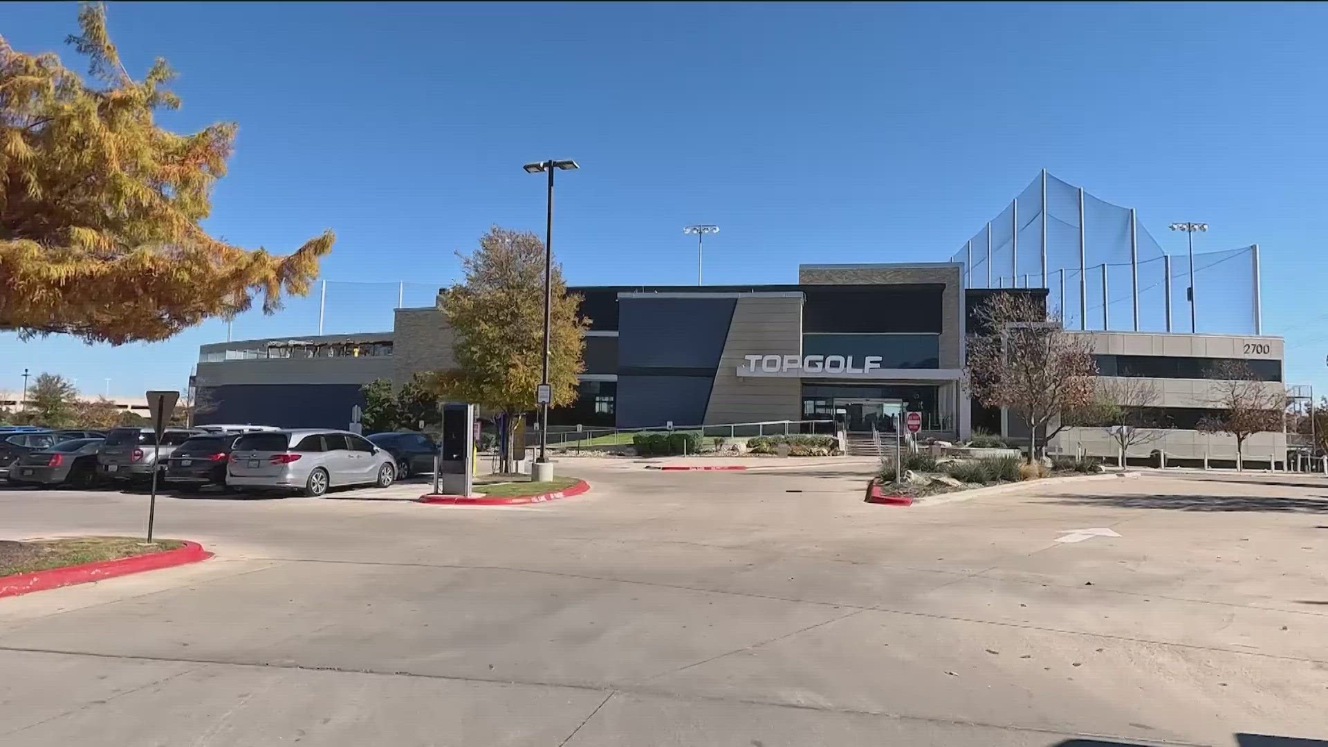 A security officer remains in the hospital after he was shot outside Topgolf in North Austin over the weekend. Austin police have not found a suspect.