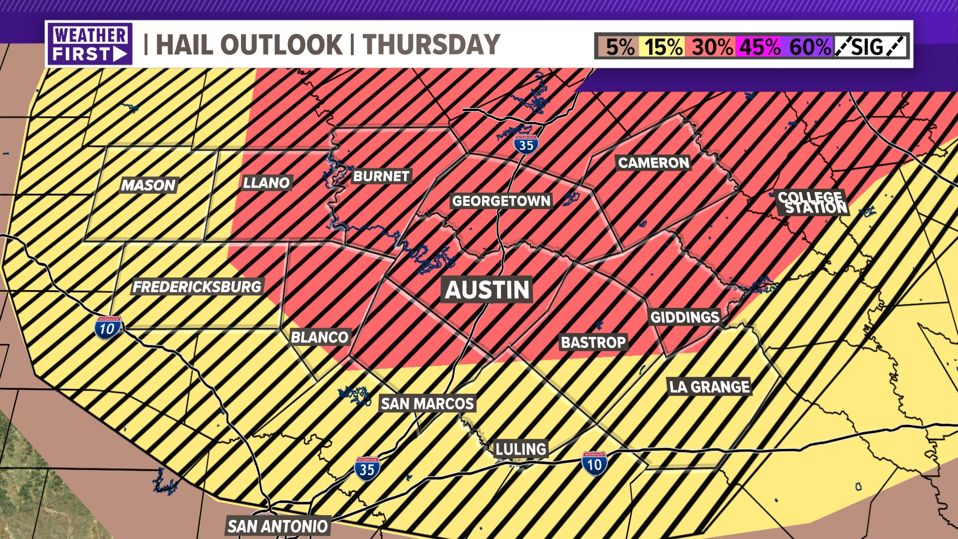 Large hail, damaging winds possible for Central Texas this week | kvue.com