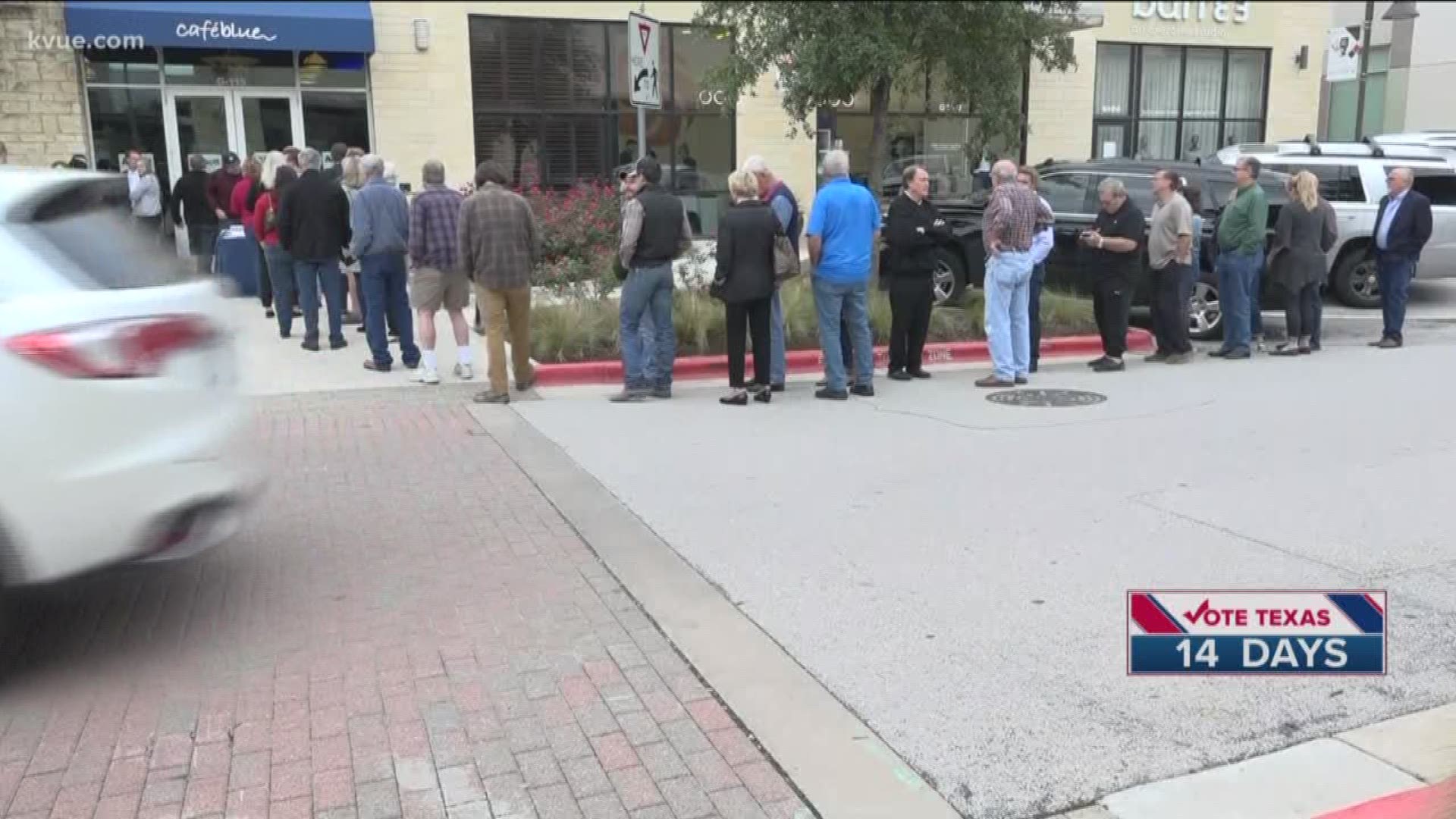 Huge turnout for first day of early voting