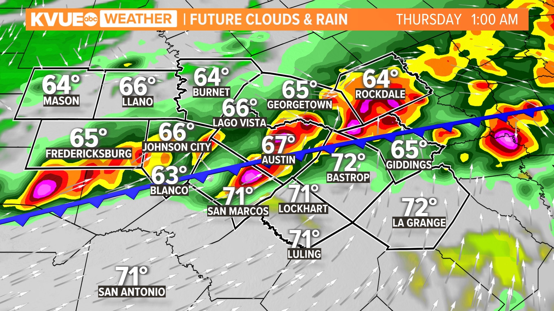 Central Texas strong storms with potential for hail | kvue.com