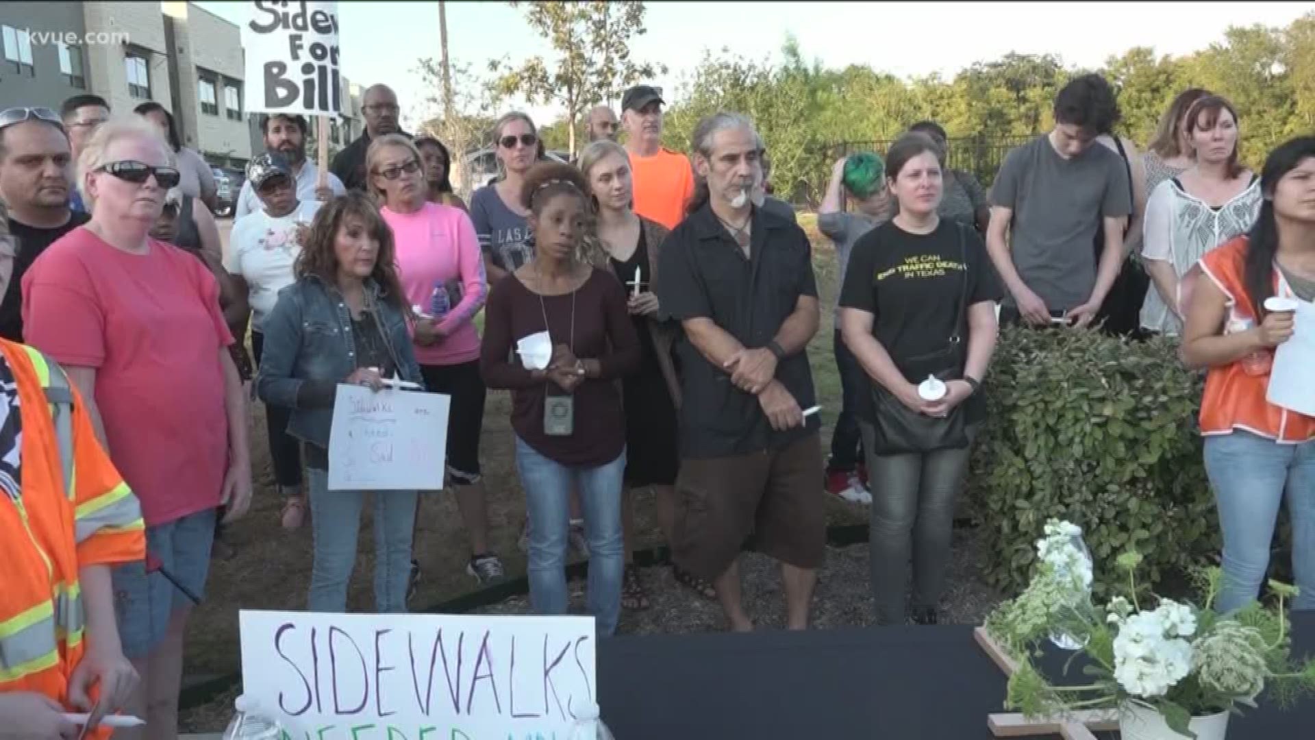 A heartbroken mom and community are asking for safer sidewalks in northeast Austin.