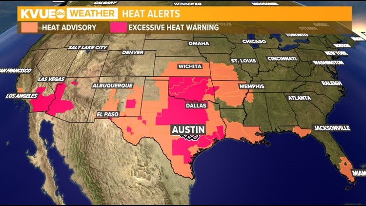 These are the hottest places in the US this week | kvue.com