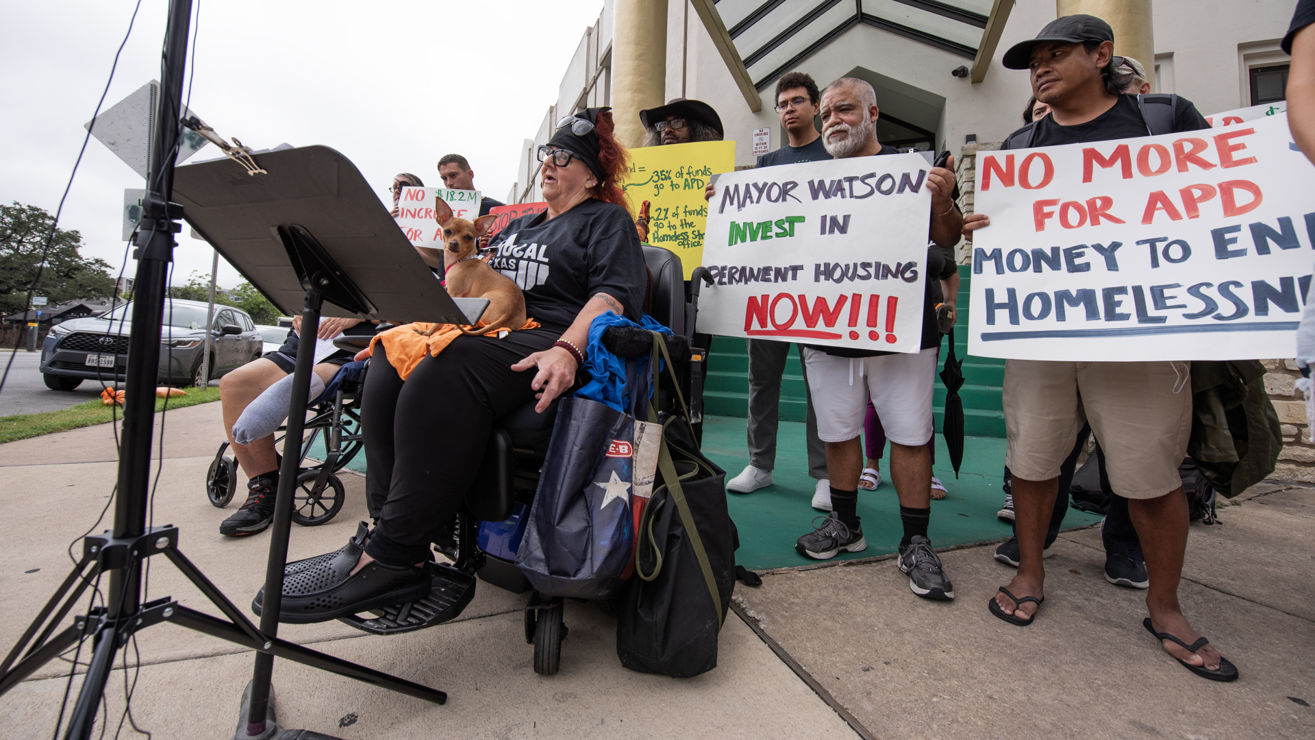 Organizers with Vocal TX say they don't support the city giving the Austin Police Department $18 million in new funding.