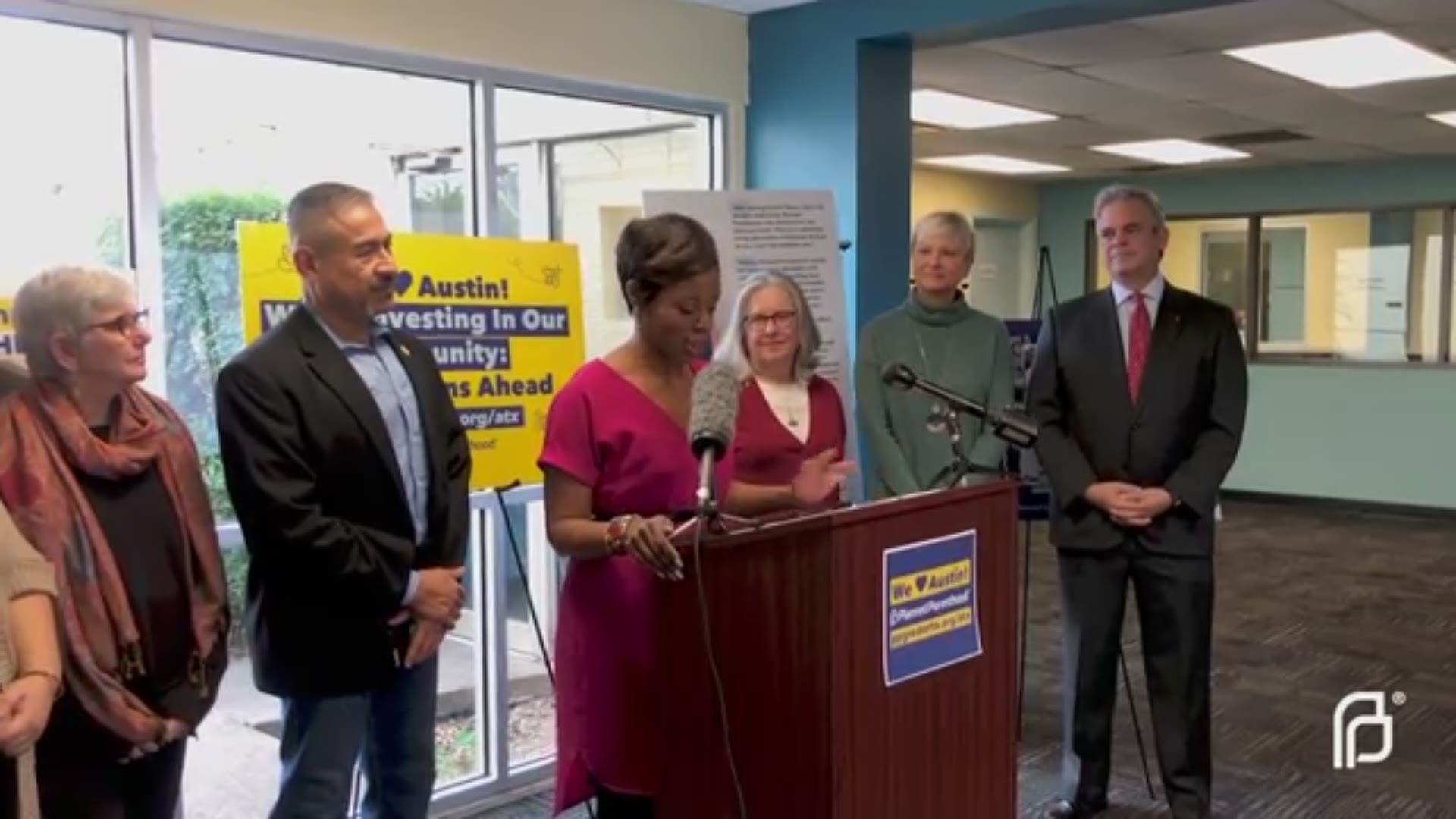 Mayor Steve Adler spoke at the announcement alongside other community and Planned Parenthood leaders.