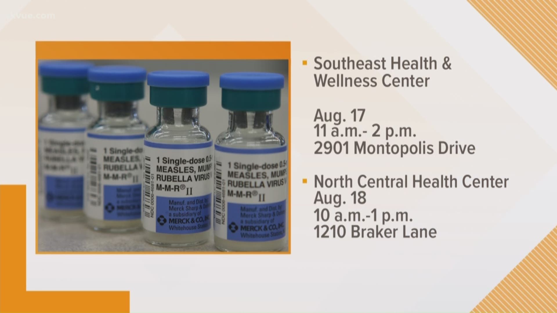Free back-to-school vaccines in Austin