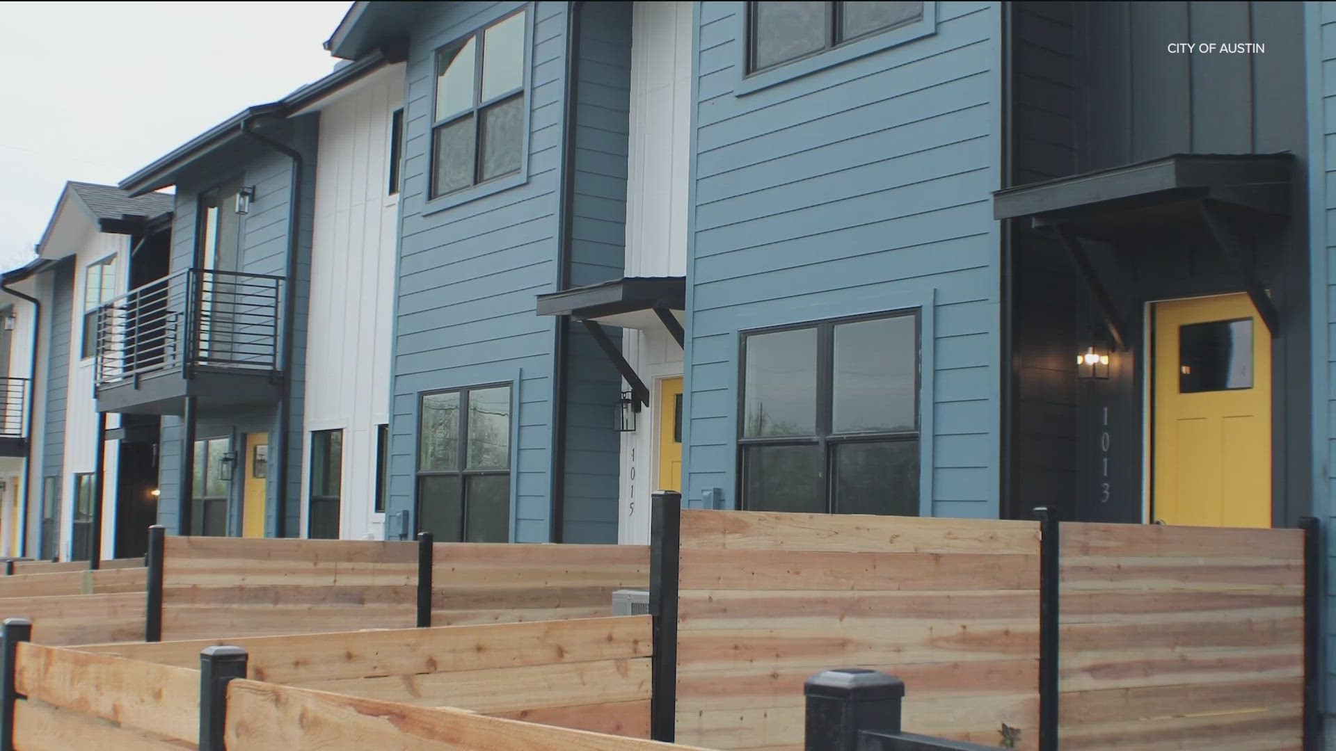 The community includes six new townhomes on East St. John Avenue.