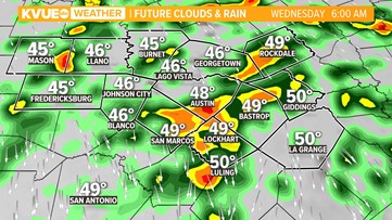 Timeline: Rain and storms likely both Tuesday and Wednesday