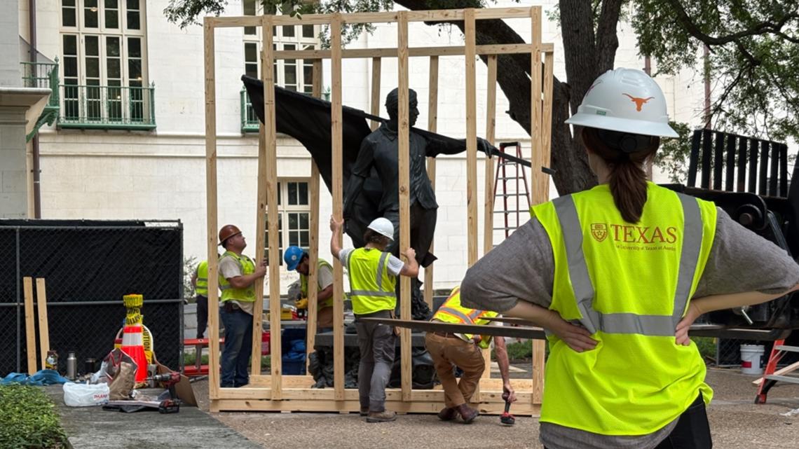 César Chávez statue at UT Austin campus removed amid allegations against labor leader