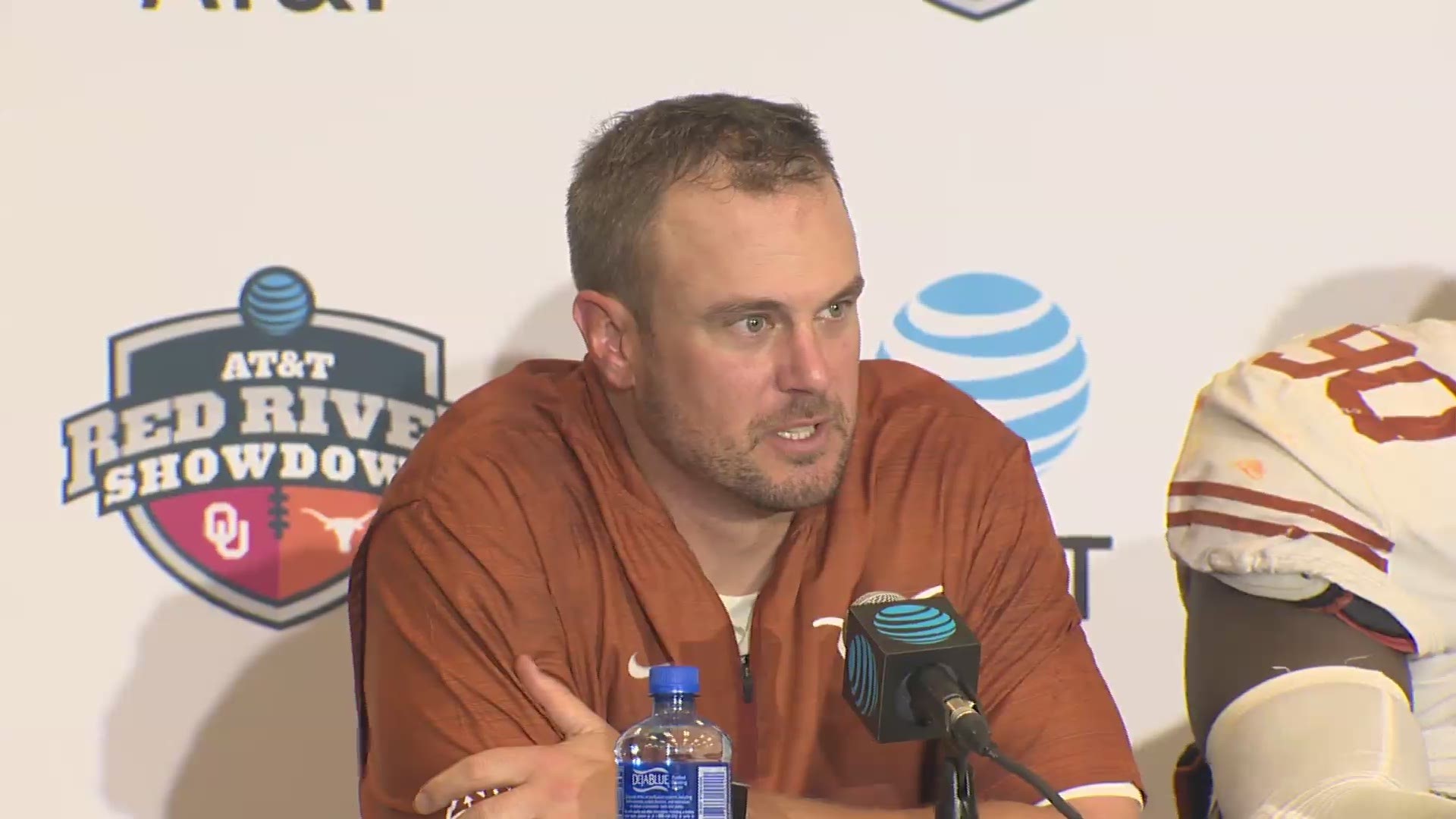 Postgame reaction from Texas' win vs. OU