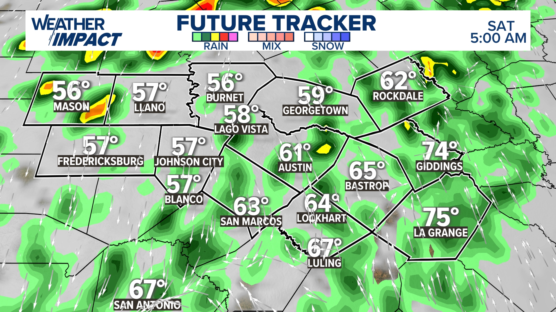 Austin forecast: Cold front brings severe weather threat through ...