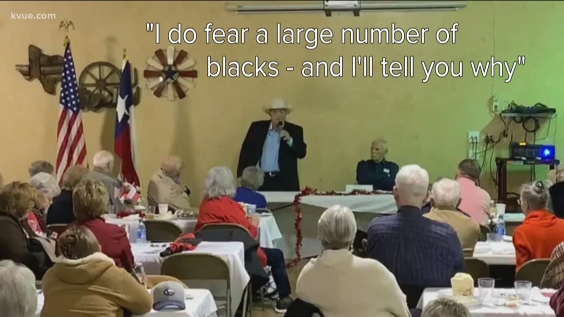 In a recording, Llano County Sheriff Bill Blackburn can be heard saying, "I do fear a large number of blacks."