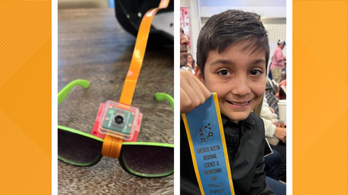 Texas 10-year-old develops AI glasses to assist visually impaired children