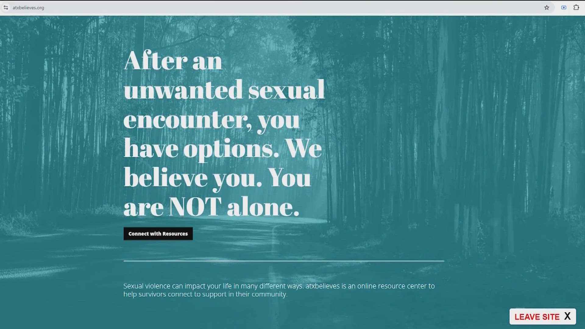 For the past year, the Austin-Travis County Sexual Assault Response and Resource Team has been working on a website with dozens of resources for survivors.