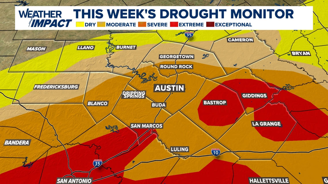 Austin's dry spell: New drought data shows growing concerns for Central Texas