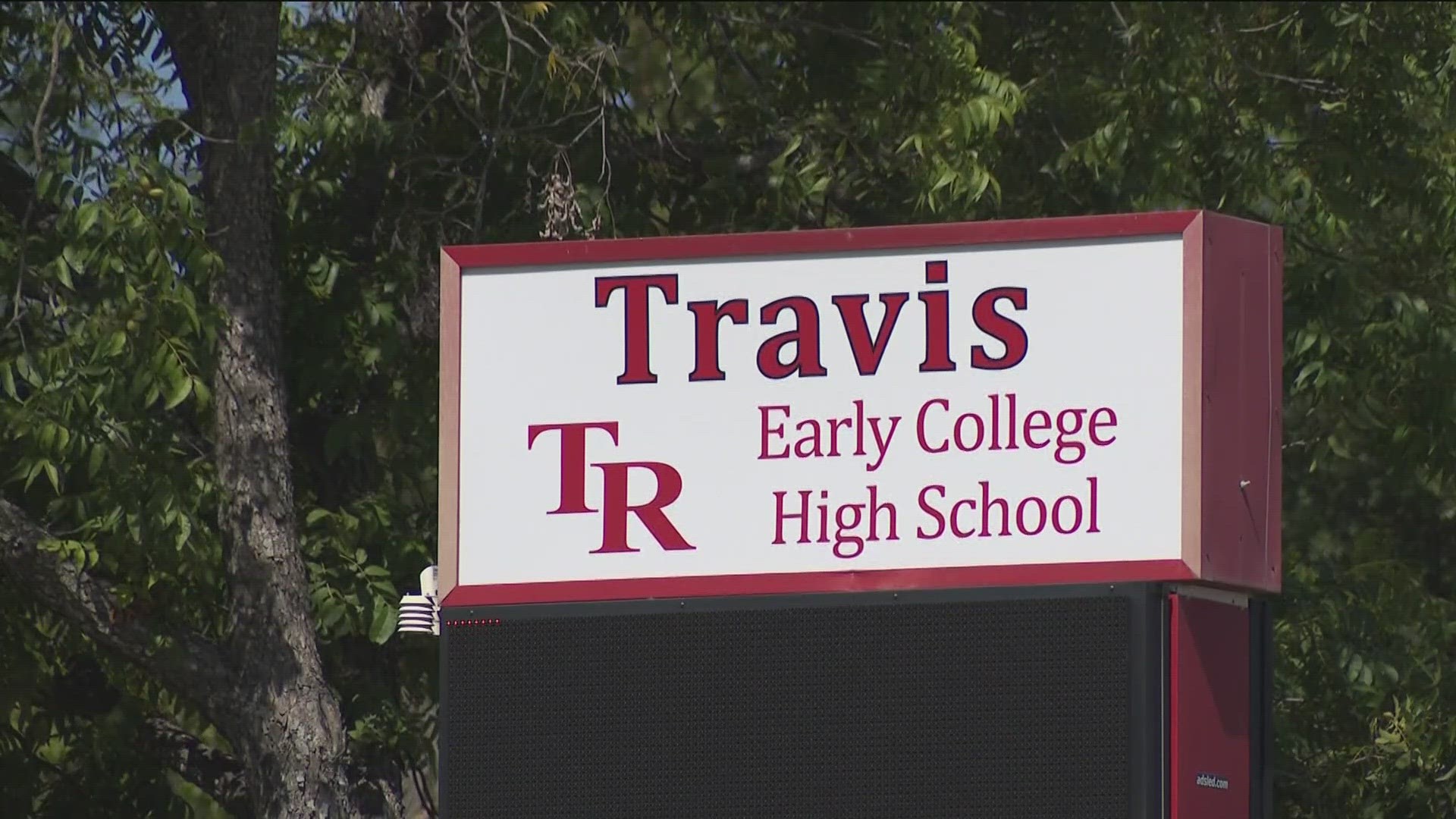 Staff and some students at Travis Early College High School were arriving on campus as Thursday's investigation began to unfold.