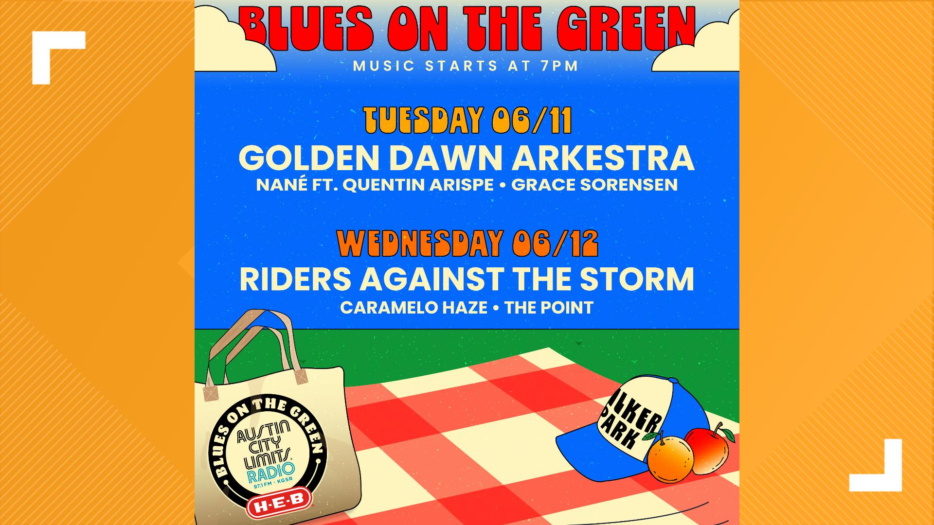 Blues on the Green returns to Zilker Park this week. Here's what you need to know before you go.
