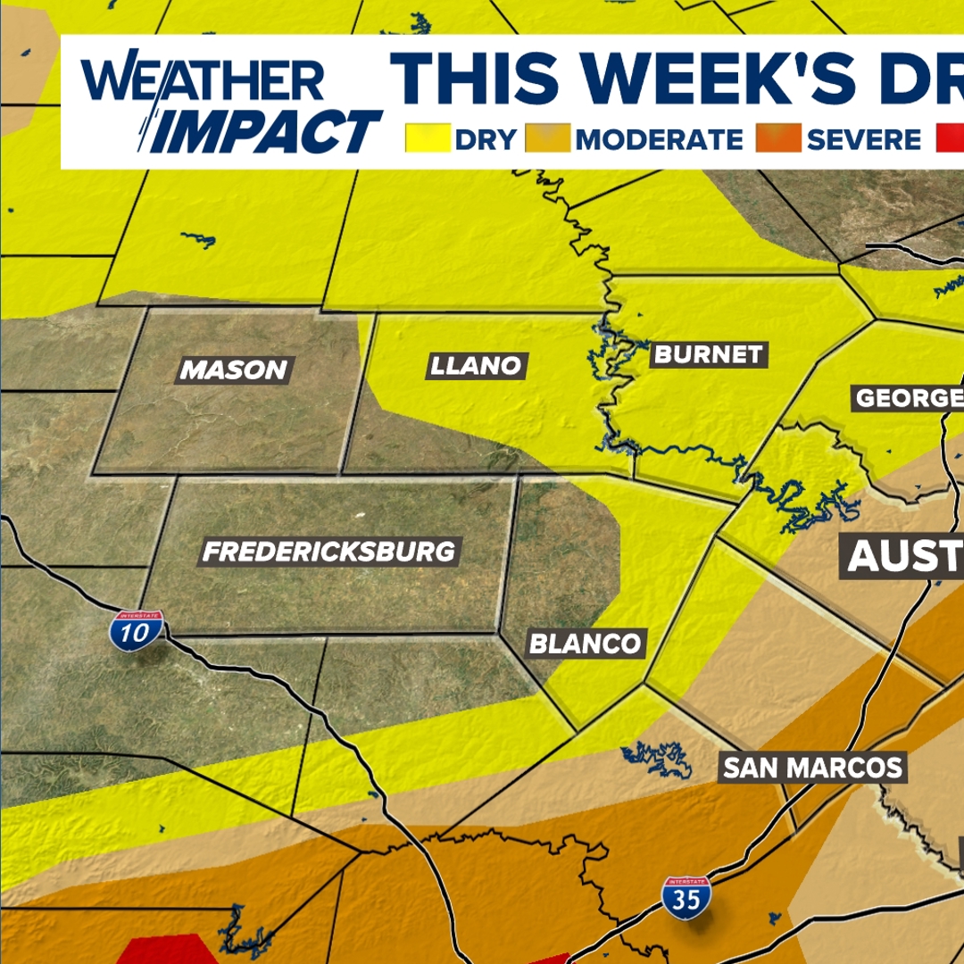 Visual Georgia Map Central Texas drought worsens from last week to this week | kvue.com