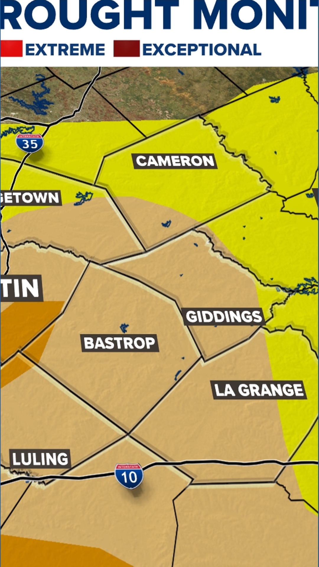 Central Texas drought worsens from last week to this week | kvue.com