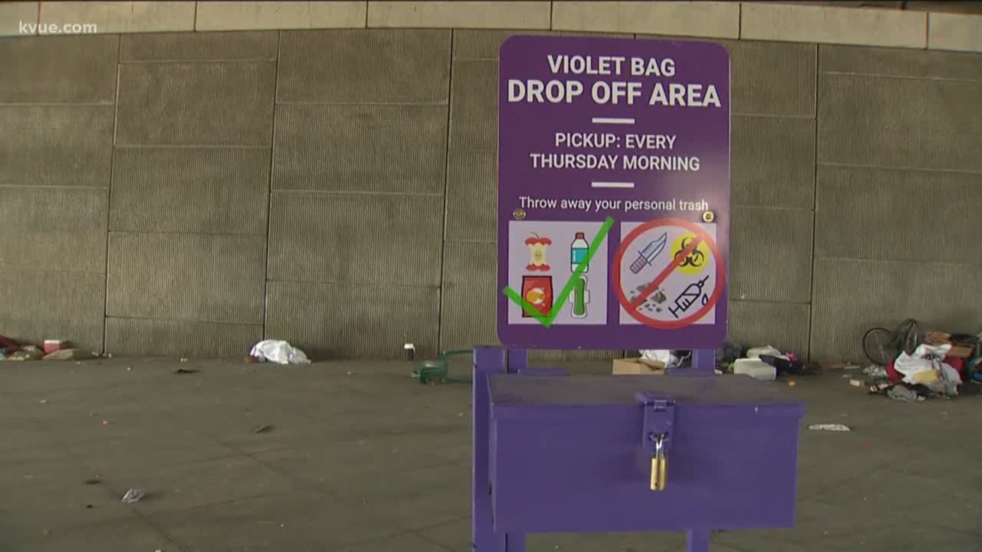 A new program is aiming to help Austin's homeless keep their camps clean.