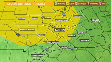 Three rounds of strong storms possible this week for Central Texas