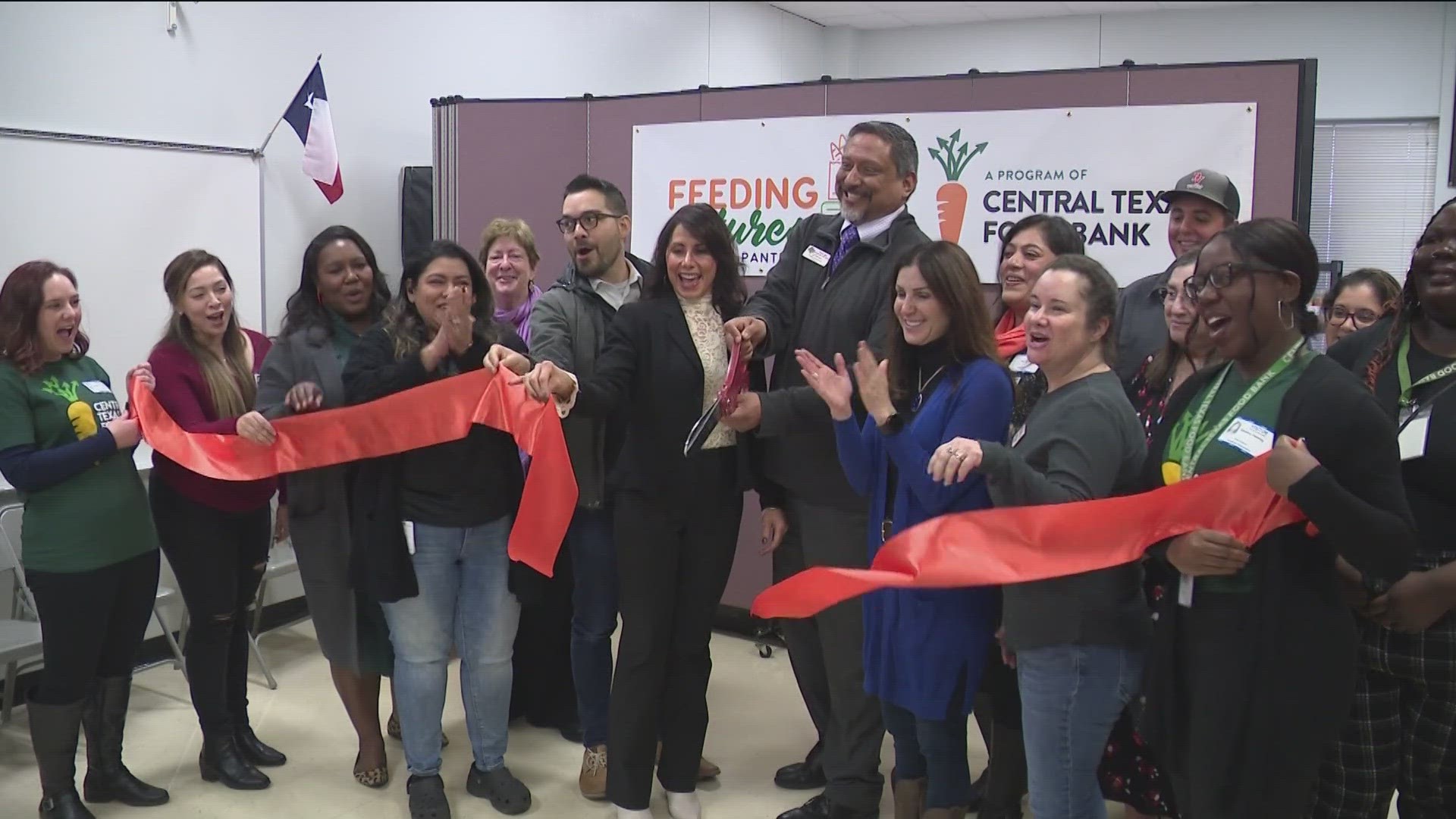 Del Valle now has a new place for families to get food. The Central Texas Food Bank launched its first-ever school pantry at Creedmoor Elementary.