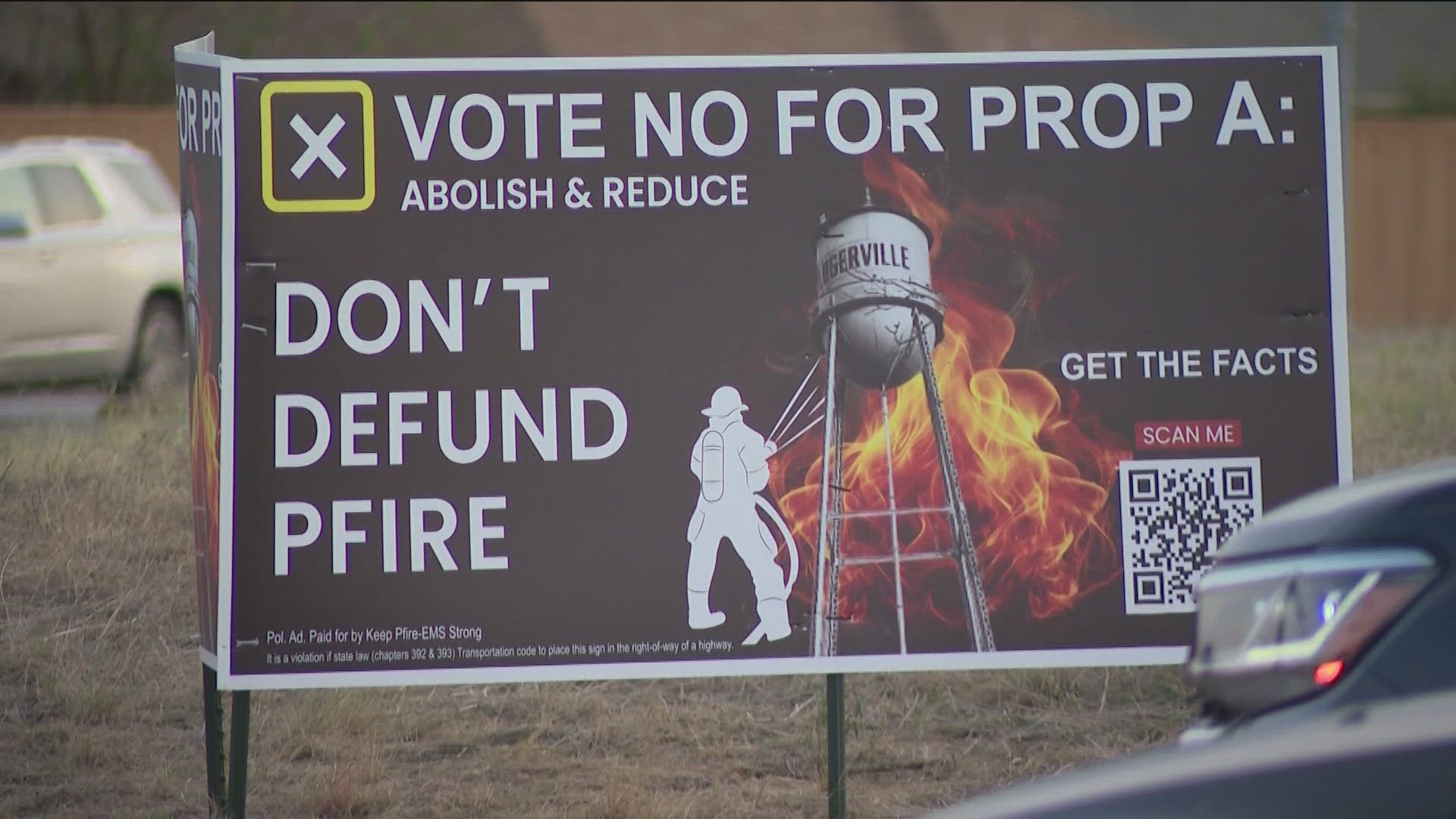 A half-percent sales tax is on the ballot for Travis County ESD No. 2 in November, and firefighters believe it could result in their funding being slashed.