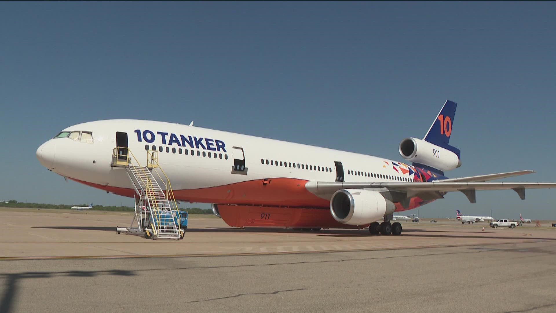 It has been a very active wildfire season for Texas and the massive DC-10 air tanker has helped bring those fires under control.