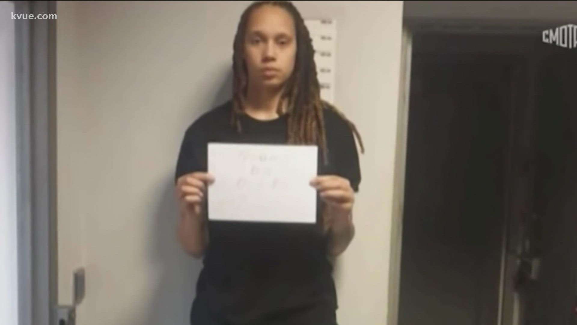 Griner was detained at an airport in February after Russian authorities said a search of her bag revealed vape cartridges containing traces of cannabis oil.