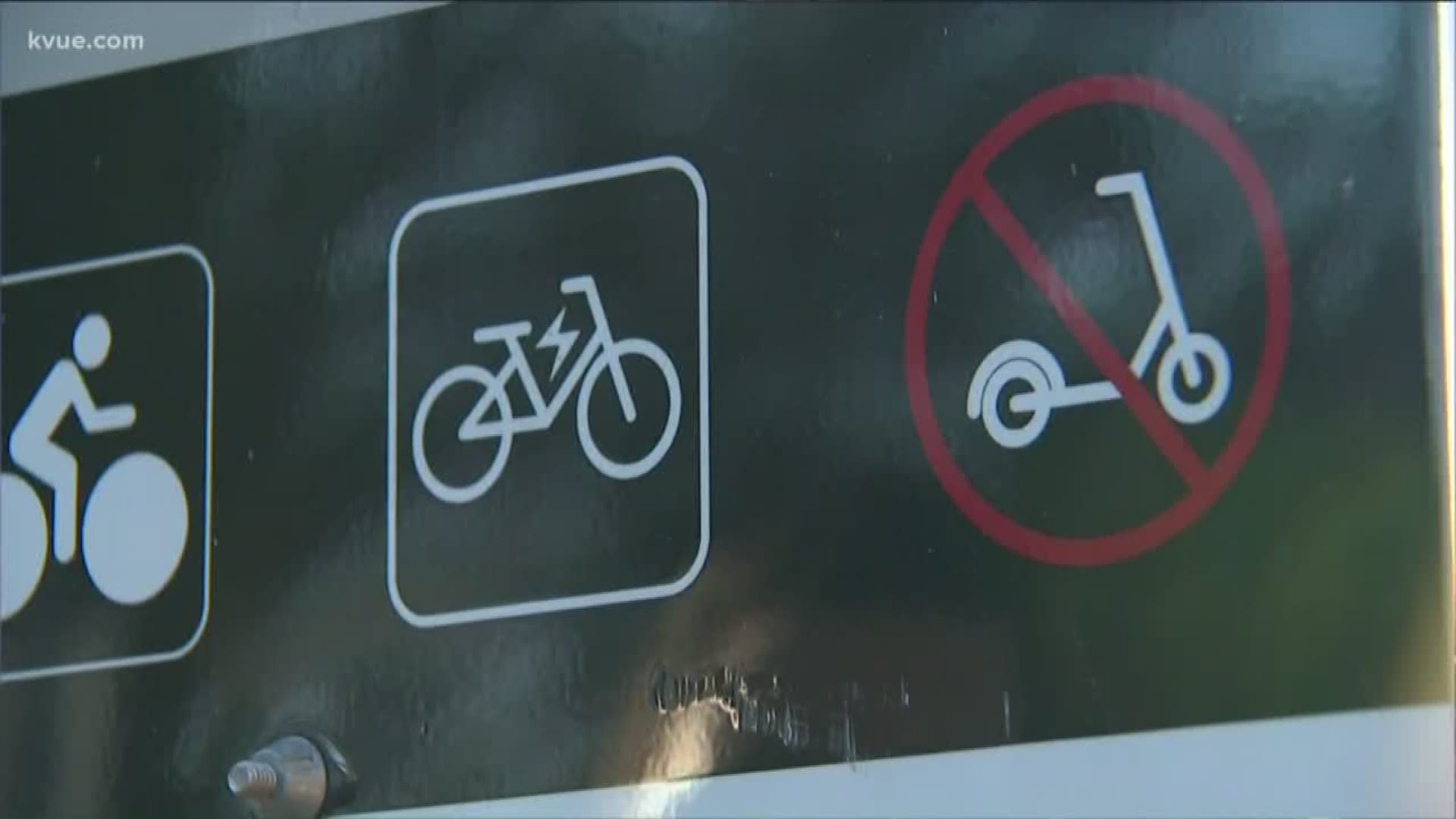 The ban may remain in place at the Butler Hike and Bike Trail, but the department is recommending e-scooters and e-bikes be allowed on some other trails.