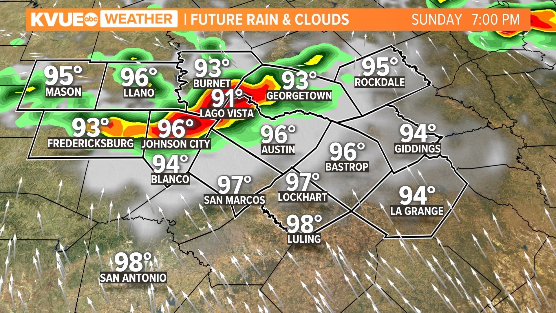 Austinarea weather September 4th evening forecast with Meteorologist